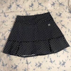 Black Polka Dot Tennis Skirt